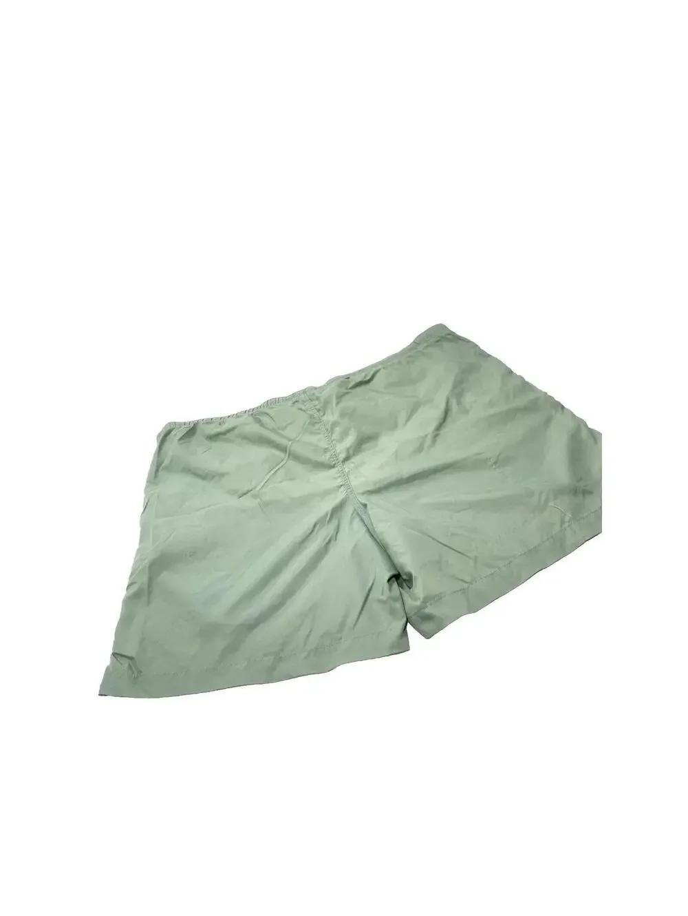 Mens Green Swim Shorts Trunks Built-in Underwear, Size XL, GUC